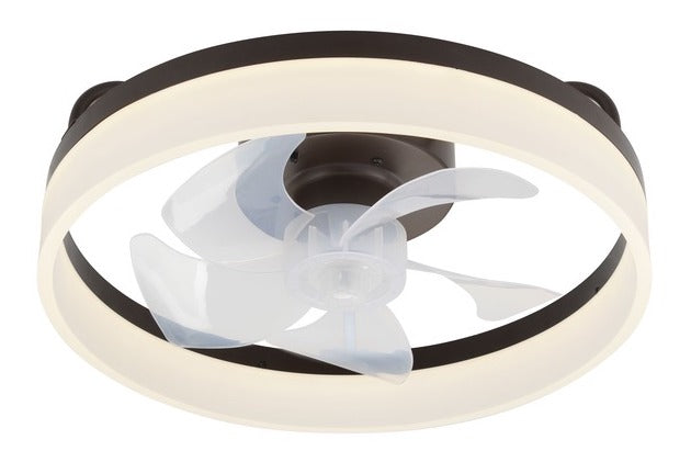 ABANICO DE TECHO CON CONTROL REMOTO Y  LUZ LED 40W, EMITE 2000LM, 6 VELOCIDADES, OPCION PARA ELEGIR TONALIDAD DE LUZ CCT: 30K,40K,60K, 110-240V, 50-60HZ, GRADO DE PROTECCION IP20, ACABADO COFFEE.