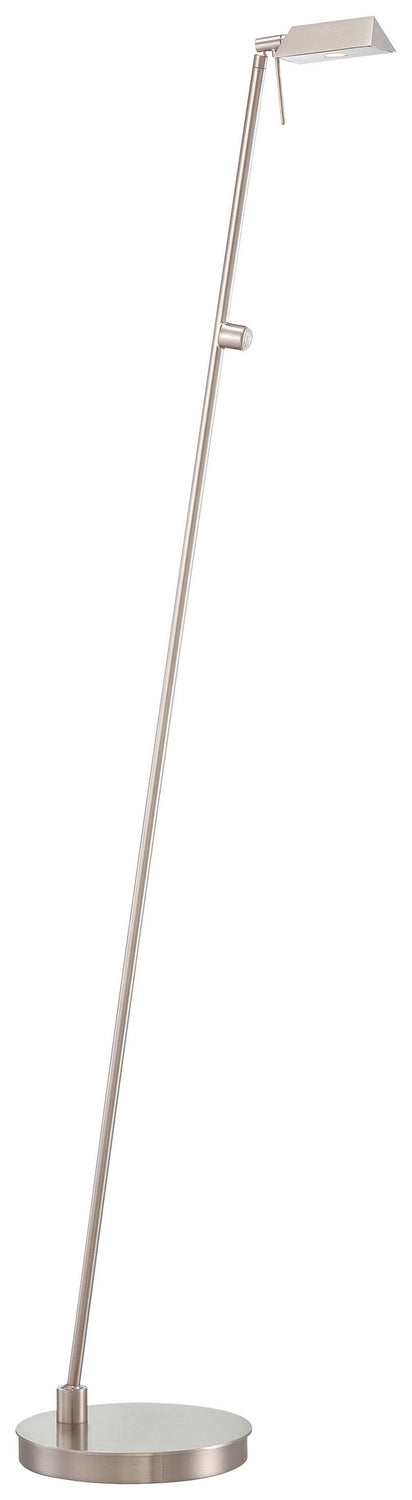 George Kovacs - P4314-084 - LED Floor Lamp - George's Reading Room - Brushed Nickel