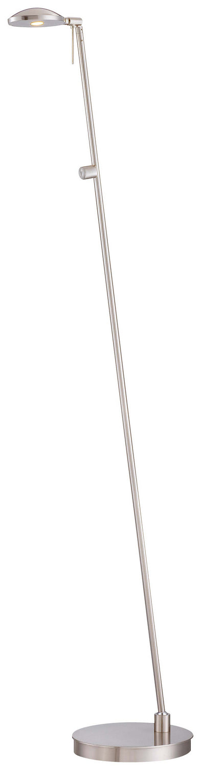 George Kovacs - P4334-084 - LED Floor Lamp - George's Reading Room - Brushed Nickel