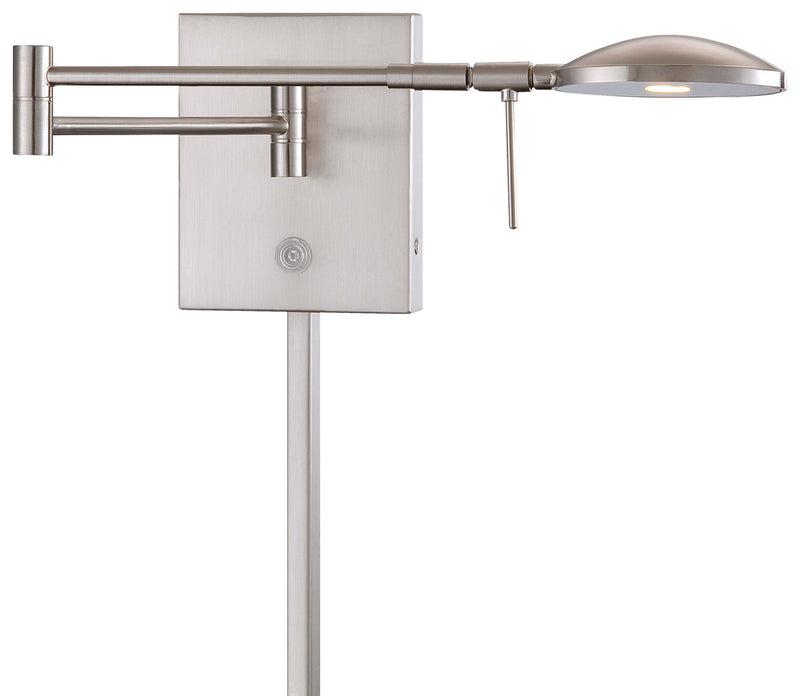 George Kovacs - P4338-084 - LED Swing Arm Wall Lamp - George's Reading Room - Brushed Nickel