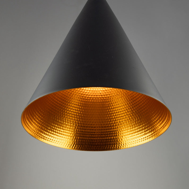 Artcraft Canada - JA800 - One Light Pendant - Connecticut - Matte Black & Copper