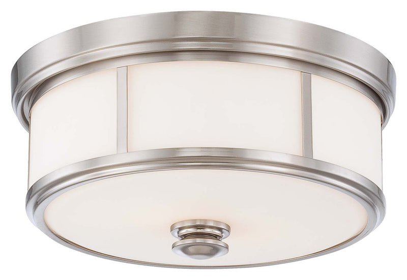 Minka-Lavery - 4365-84 - Two Light Flush Mount - Harbour Point - Brushed Nickel