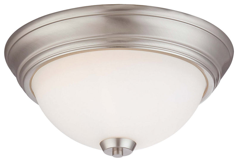 Minka-Lavery - 4960-84 - Two Light Flush Mount - Overland Park - Brushed Nickel