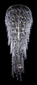 Avenue Lighting - HF1805-PN - LED Chandelier - Hollywood Blvd. - Polish Nickel / Clear Glass Tear Drops