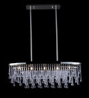 LED Chandelier<br /><span style="color:#4AB0CE;">Entrega: 4-10 dias en USA</span><br /><span style="color:#4AB0CE;font-size:60%;">PREGUNTE POR ENTREGA EN PANAMA</span><br />Collection: Hollywood Blvd.<br />Finish: Polish Nickel / Clear Glass Tear Drops
