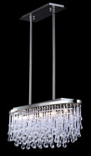 Avenue Lighting - HF1806-PN - LED Chandelier - Hollywood Blvd. - Polish Nickel / Clear Glass Tear Drops