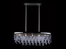 LED Chandelier<br /><span style="color:#4AB0CE;">Entrega: 4-10 dias en USA</span><br /><span style="color:#4AB0CE;font-size:60%;">PREGUNTE POR ENTREGA EN PANAMA</span><br />Collection: Hollywood Blvd.<br />Finish: Polish Nickel / Clear Glass Tear Drops