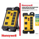 REGLETA DE PROTECCION 8-ENCHUFES CONTRA SOBRETENSIONES 90J 15A 125V 50-60HZ CARGA MAXIMA 1875W, MARCA HONEYWELL.
