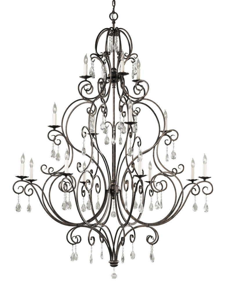 Generation Lighting - F2110/8+4+4MBZ - 16 Light Chandelier - Chateau - Mocha Bronze