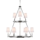 Visual Comfort Studio - F2937/3+6PN - Nine Light Chandelier - Lismore - Polished Nickel
