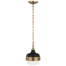 Generation Lighting - P1282DAB/MB - One Light Pendant - Cadence - Dark Antique Brass / Matte Black