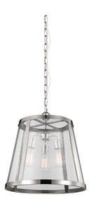 Three Light Pendant<br /><span style="color:#4AB0CE;">Entrega: 4-10 dias en USA</span><br /><span style="color:#4AB0CE;font-size:60%;">PREGUNTE POR ENTREGA EN PANAMA</span><br />Collection: Harrow<br />Finish: Polished Nickel