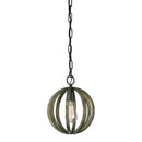 Visual Comfort Studio - P1302WOW/AF - One Light Mini Pendant - Allier - Weathered Oak Wood / Antique Forged Iron