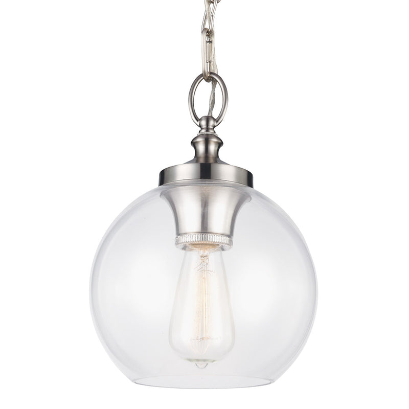 Visual Comfort Studio - P1308BS - One Light Pendant - Tabby - Brushed Steel