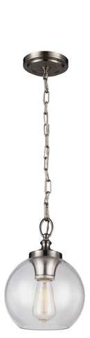 One Light Pendant<br /><span style="color:#4AB0CE;">Entrega: 4-10 dias en USA</span><br /><span style="color:#4AB0CE;font-size:60%;">PREGUNTE POR ENTREGA EN PANAMA</span><br />Collection: Tabby<br />Finish: Brushed Steel