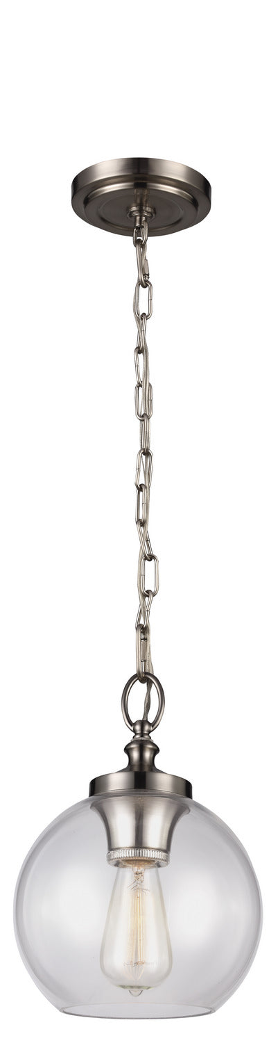 One Light Pendant<br /><span style="color:#4AB0CE;">Entrega: 4-10 dias en USA</span><br /><span style="color:#4AB0CE;font-size:60%;">PREGUNTE POR ENTREGA EN PANAMA</span><br />Collection: Tabby<br />Finish: Brushed Steel