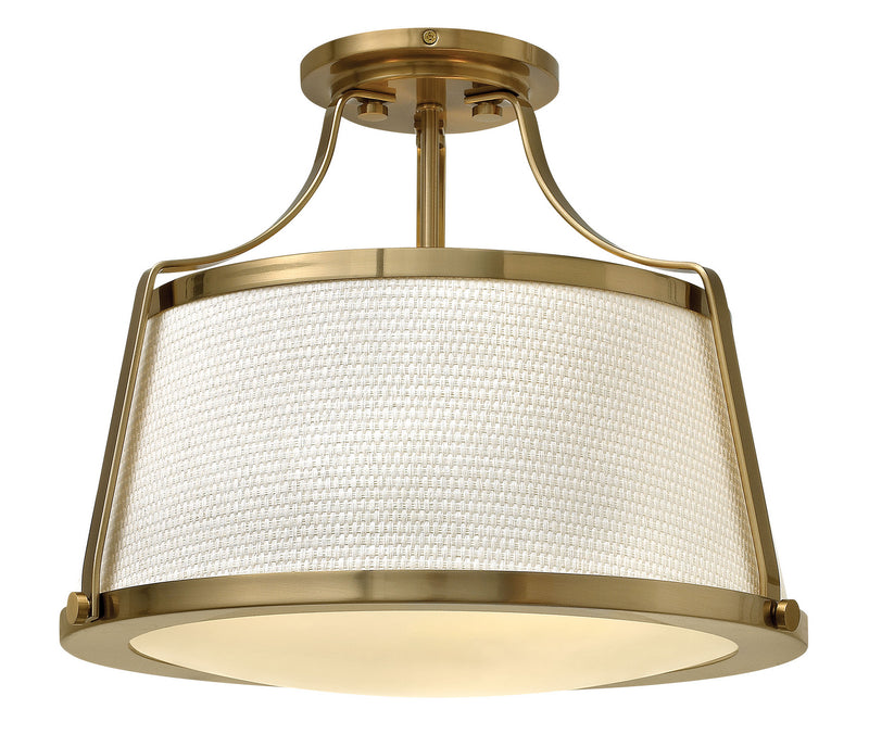 Hinkley - 3521BC - LED Semi-Flush Mount - Charlotte - Brushed Caramel