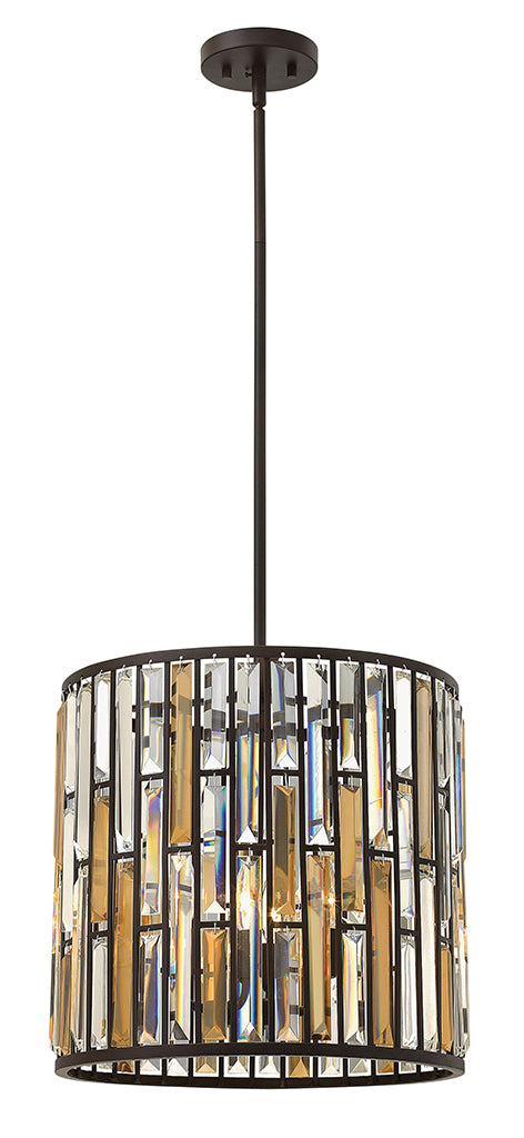 Fredrick Ramond - FR33734VBZ - LED Foyer Pendant - Gemma - Vintage Bronze