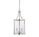 Three Light Foyer Pendant<br /><span style="color:#4AB0CE;">Entrega: 4-10 dias en USA</span><br /><span style="color:#4AB0CE;font-size:60%;">PREGUNTE POR ENTREGA EN PANAMA</span><br />Collection: Penrose<br />Finish: Polished Nickel