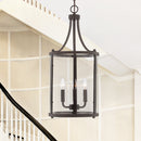 Three Light Foyer Pendant<br /><span style="color:#4AB0CE;">Entrega: 4-10 dias en USA</span><br /><span style="color:#4AB0CE;font-size:60%;">PREGUNTE POR ENTREGA EN PANAMA</span><br />Collection: Penrose<br />Finish: English Bronze