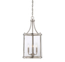 Three Light Foyer Pendant<br /><span style="color:#4AB0CE;">Entrega: 4-10 dias en USA</span><br /><span style="color:#4AB0CE;font-size:60%;">PREGUNTE POR ENTREGA EN PANAMA</span><br />Collection: Penrose<br />Finish: Satin Nickel