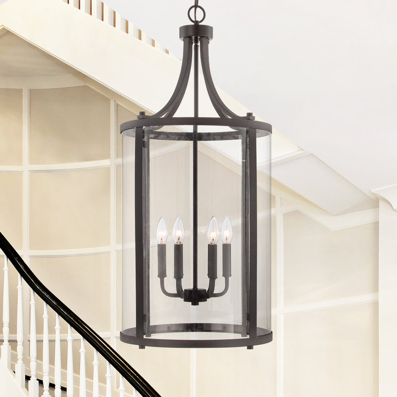 Six Light Foyer Lantern<br /><span style="color:#4AB0CE;">Entrega: 4-10 dias en USA</span><br /><span style="color:#4AB0CE;font-size:60%;">PREGUNTE POR ENTREGA EN PANAMA</span><br />Collection: Penrose<br />Finish: English Bronze