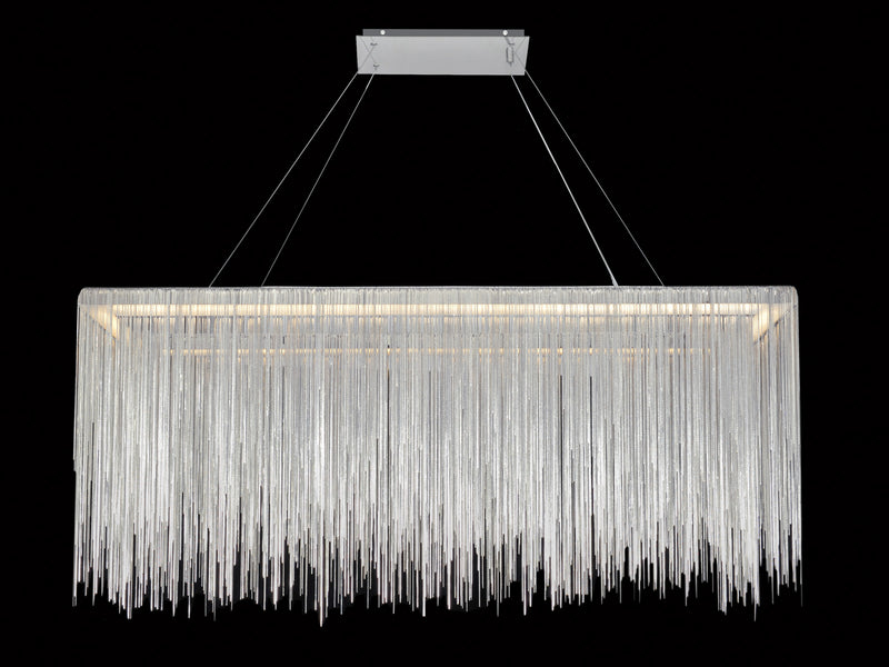 LED Chandelier<br /><span style="color:#4AB0CE;">Entrega: 4-10 dias en USA</span><br /><span style="color:#4AB0CE;font-size:60%;">PREGUNTE POR ENTREGA EN PANAMA</span><br />Collection: Fountain Ave.<br />Finish: Chrome