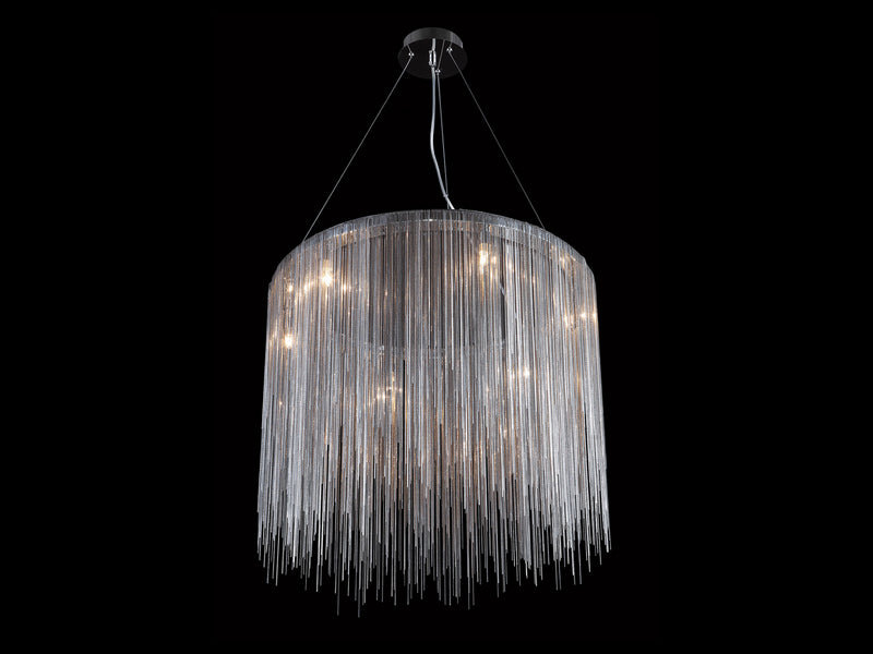 LED Chandelier<br /><span style="color:#4AB0CE;">Entrega: 4-10 dias en USA</span><br /><span style="color:#4AB0CE;font-size:60%;">PREGUNTE POR ENTREGA EN PANAMA</span><br />Collection: Fountain Ave.<br />Finish: Chrome