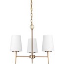 Generation Lighting - 3140403-848 - Three Light Chandelier - Driscoll - Satin Brass