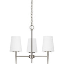 Generation Lighting - 3140403-962 - Three Light Chandelier - Driscoll - Brushed Nickel