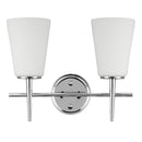 Two Light Wall / Bath<br /><span style="color:#4AB0CE;">Entrega: 4-10 dias en USA</span><br /><span style="color:#4AB0CE;font-size:60%;">PREGUNTE POR ENTREGA EN PANAMA</span><br />Collection: Driscoll<br />Finish: Chrome