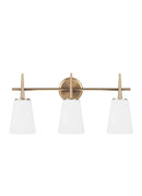 Generation Lighting - 4440403-848 - Three Light Wall / Bath - Driscoll - Satin Brass