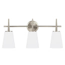 Three Light Wall / Bath<br /><span style="color:#4AB0CE;">Entrega: 4-10 dias en USA</span><br /><span style="color:#4AB0CE;font-size:60%;">PREGUNTE POR ENTREGA EN PANAMA</span><br />Collection: Driscoll<br />Finish: Brushed Nickel