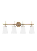 Generation Lighting - 4440404-848 - Four Light Wall / Bath - Driscoll - Satin Brass
