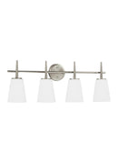 Generation Lighting - 4440404-962 - Four Light Wall / Bath - Driscoll - Brushed Nickel