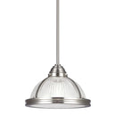 Generation Lighting - 65060-962 - One Light Pendant - Pratt Street Prismatic - Brushed Nickel