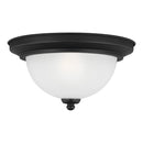 Generation Lighting - 77063-112 - One Light Flush Mount - Geary - Midnight Black