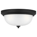 Generation Lighting - 77065-112 - Three Light Flush Mount - Geary - Midnight Black