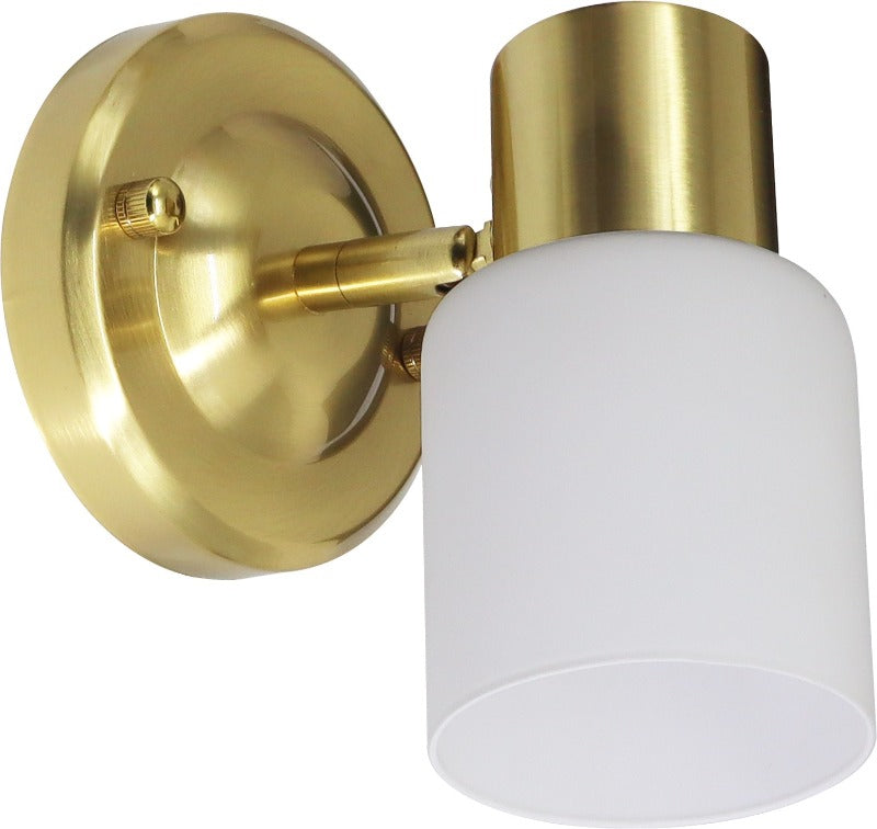 LÁMPARA DE PARED O TECHO DECORATIVA 1XE7-40W (NO INCLUIDO),ACABADO BRASS / METAL VIDRIO.