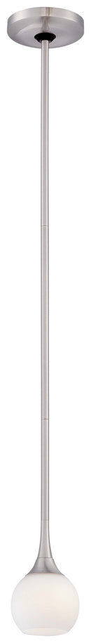 George Kovacs - P1801-084 - One Light Mini Pendant - Pontil - Brushed Nickel