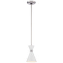 George Kovacs - P1821-44F - One Light Mini Pendant - Conic - Brushed Nickel