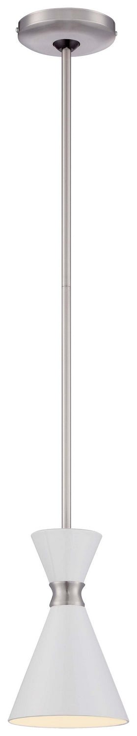 George Kovacs - P1821-44F - One Light Mini Pendant - Conic - Brushed Nickel