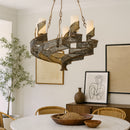 Varaluz - 240C06HO - Six Light Chandelier - Flow - Hammered Ore