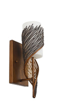 One Light Wall Sconce<br /><span style="color:#4AB0CE;">Entrega: 4-10 dias en USA</span><br /><span style="color:#4AB0CE;font-size:60%;">PREGUNTE POR ENTREGA EN PANAMA</span><br />Collection: Flow<br />Finish: Hammered Ore