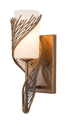 One Light Wall Sconce<br /><span style="color:#4AB0CE;">Entrega: 4-10 dias en USA</span><br /><span style="color:#4AB0CE;font-size:60%;">PREGUNTE POR ENTREGA EN PANAMA</span><br />Collection: Flow<br />Finish: Hammered Ore