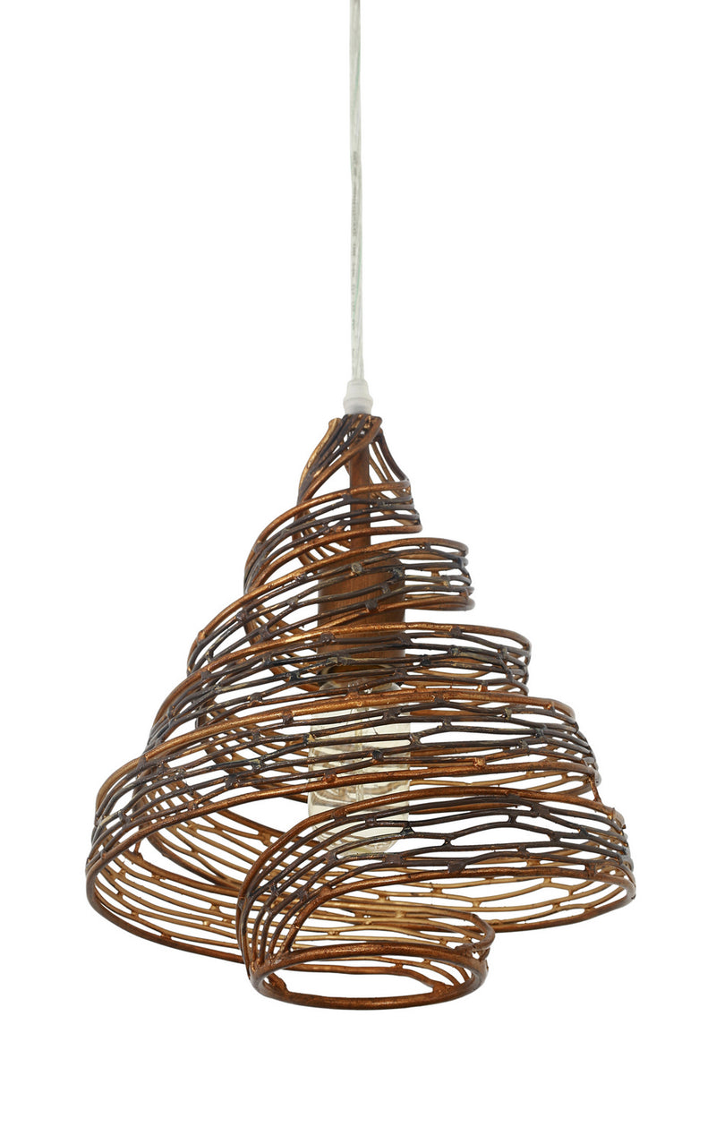 One Light Mini Pendant<br /><span style="color:#4AB0CE;">Entrega: 4-10 dias en USA</span><br /><span style="color:#4AB0CE;font-size:60%;">PREGUNTE POR ENTREGA EN PANAMA</span><br />Collection: Flow<br />Finish: Hammered Ore