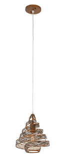 One Light Mini Pendant<br /><span style="color:#4AB0CE;">Entrega: 4-10 dias en USA</span><br /><span style="color:#4AB0CE;font-size:60%;">PREGUNTE POR ENTREGA EN PANAMA</span><br />Collection: Flow<br />Finish: Hammered Ore