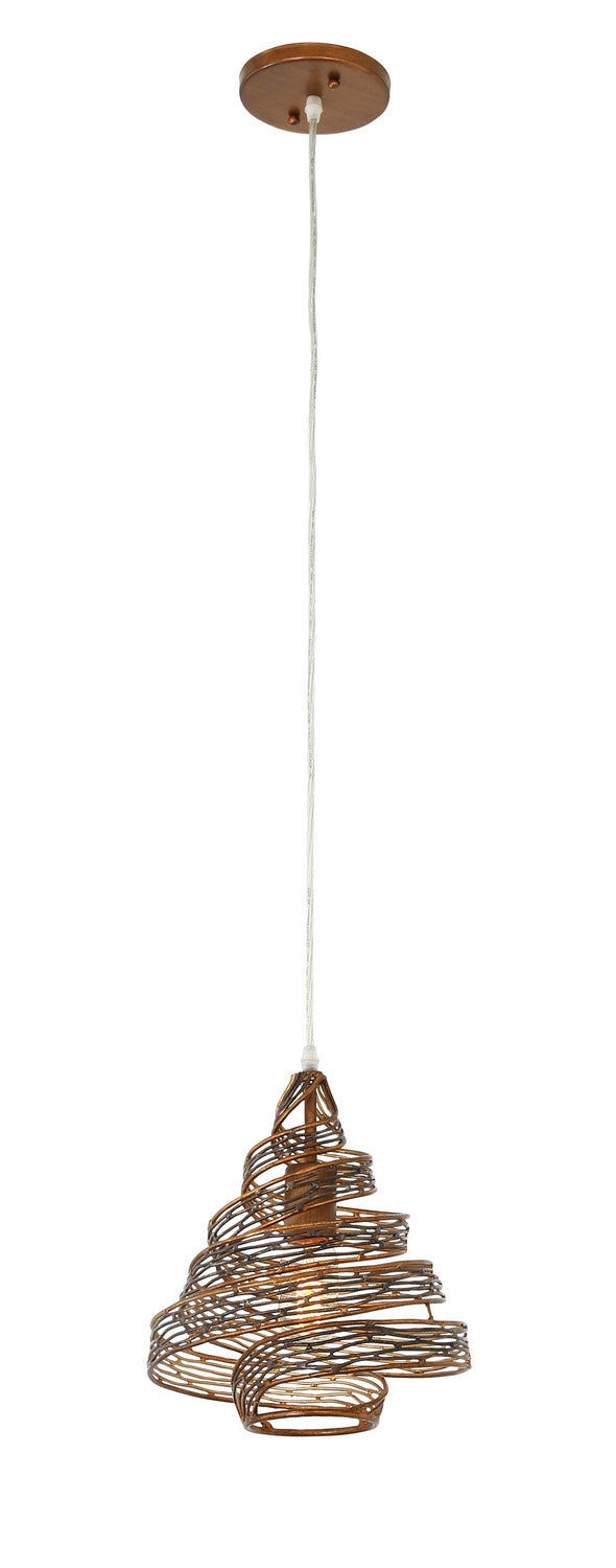 One Light Mini Pendant<br /><span style="color:#4AB0CE;">Entrega: 4-10 dias en USA</span><br /><span style="color:#4AB0CE;font-size:60%;">PREGUNTE POR ENTREGA EN PANAMA</span><br />Collection: Flow<br />Finish: Hammered Ore