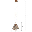 One Light Mini Pendant<br /><span style="color:#4AB0CE;">Entrega: 4-10 dias en USA</span><br /><span style="color:#4AB0CE;font-size:60%;">PREGUNTE POR ENTREGA EN PANAMA</span><br />Collection: Flow<br />Finish: Hammered Ore