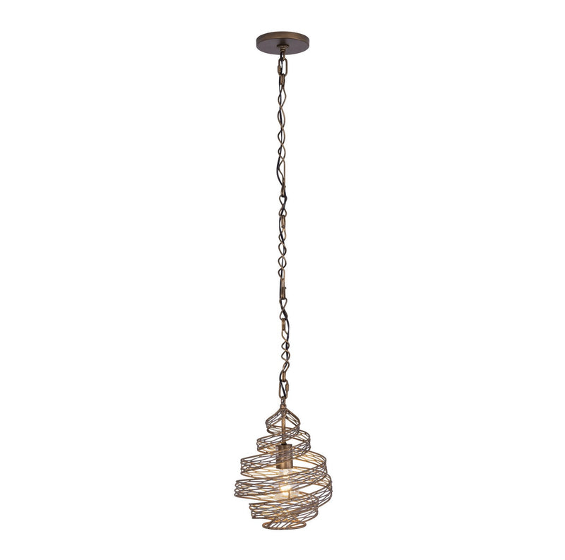 One Light Mini Pendant<br /><span style="color:#4AB0CE;">Entrega: 4-10 dias en USA</span><br /><span style="color:#4AB0CE;font-size:60%;">PREGUNTE POR ENTREGA EN PANAMA</span><br />Collection: Flow<br />Finish: Hammered Ore